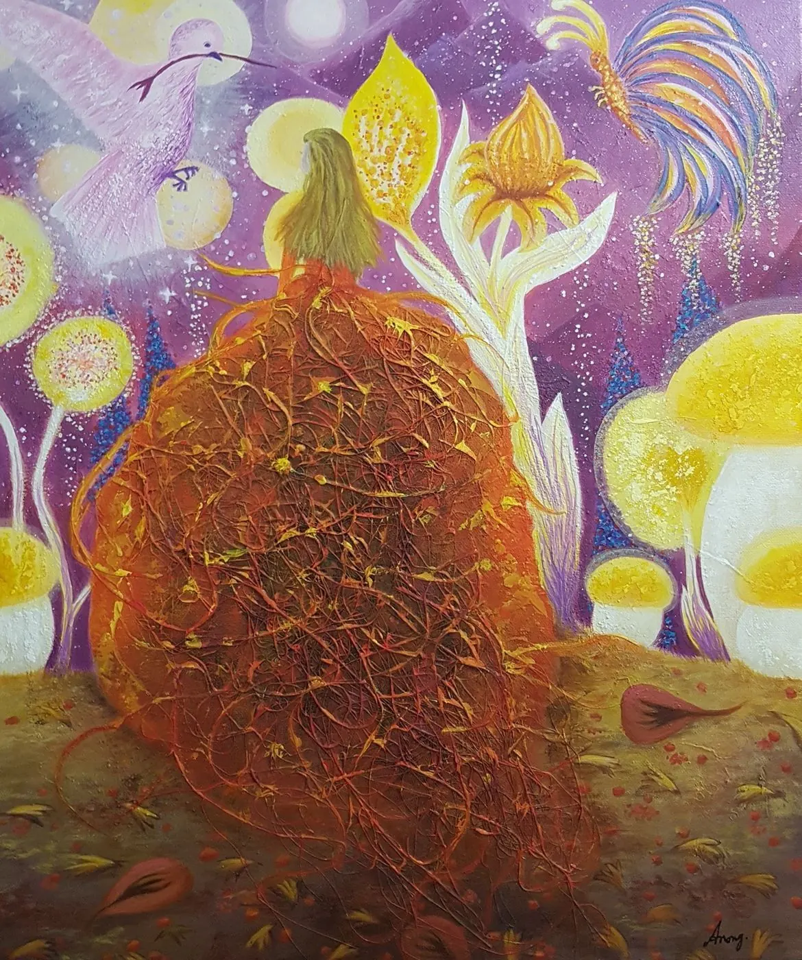 Méditation sur coussins à l'atelier