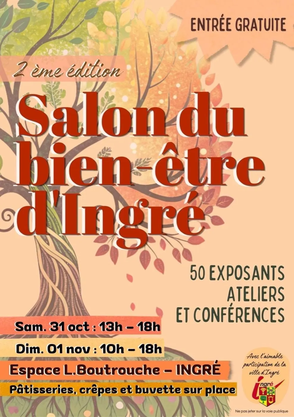 Affiche du 2e salon du Bien-être d’Ingré