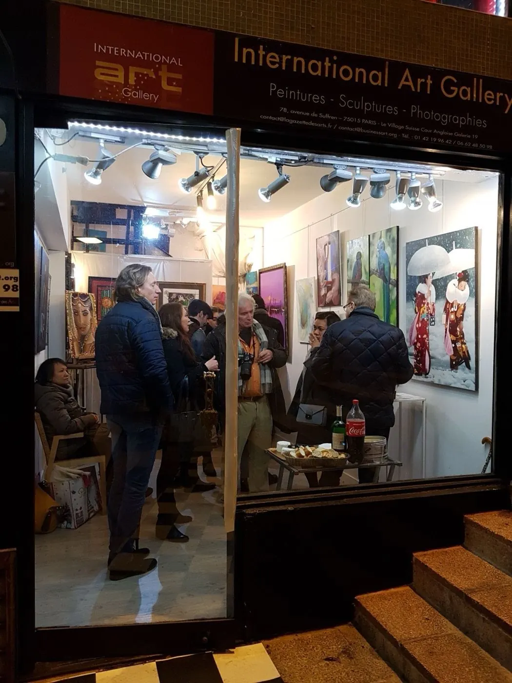 Exposition à l'International Art Gallery à Paris en 2019