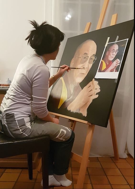 Exposition à l'International Art Gallery à Paris en 2019